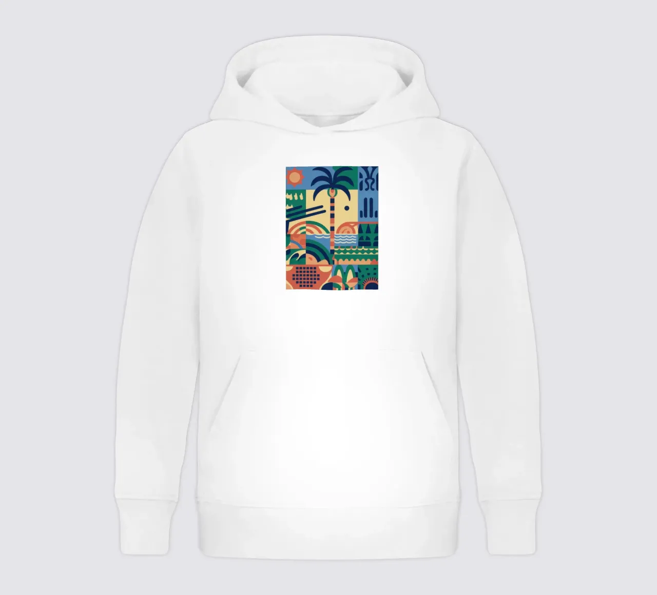 Ritmo geometrico tropicale felpa bambino con cappuccio da Prism Ritual