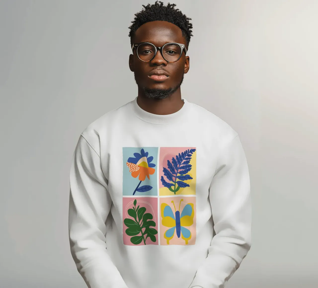 Griglia di studio botanico felpa da Solar Paint