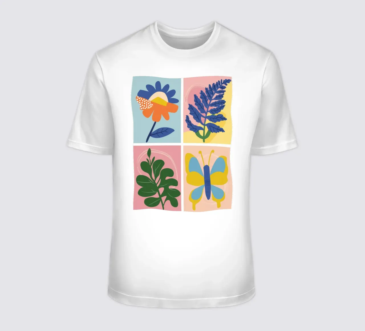 Griglia di studio botanico t-shirt da Solar Paint