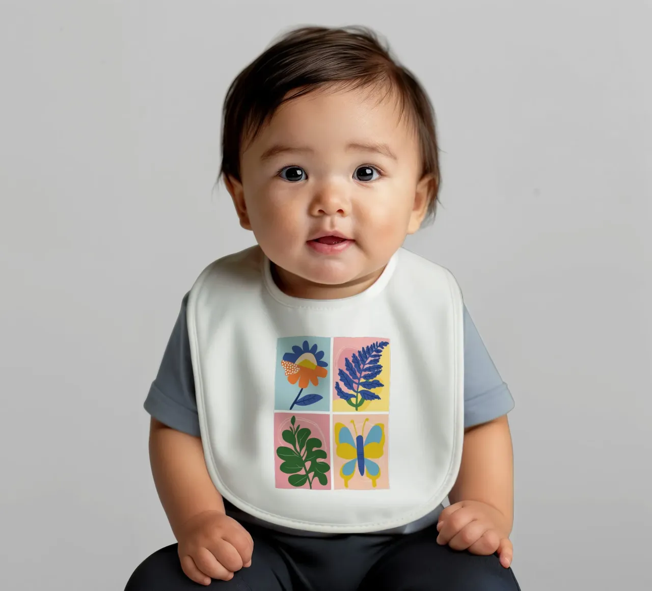 Botanical Study Grid Babylätzchen von Solar Paint