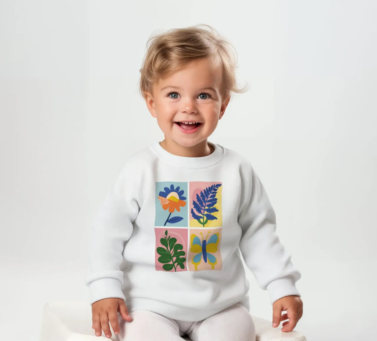 Griglia di studio botanico felpa neonato da Solar Paint