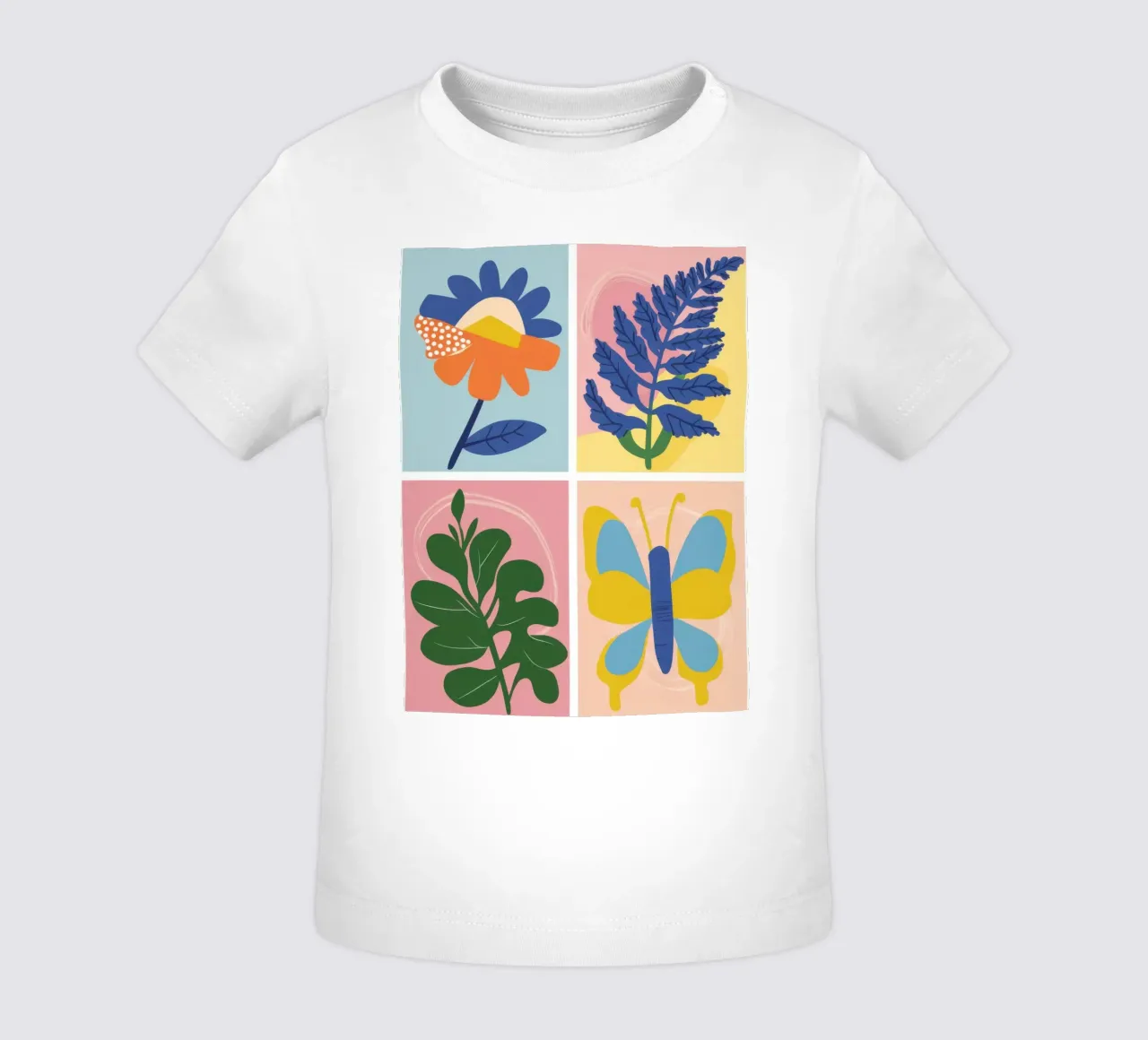 Griglia di studio botanico maglietta neonato da Solar Paint