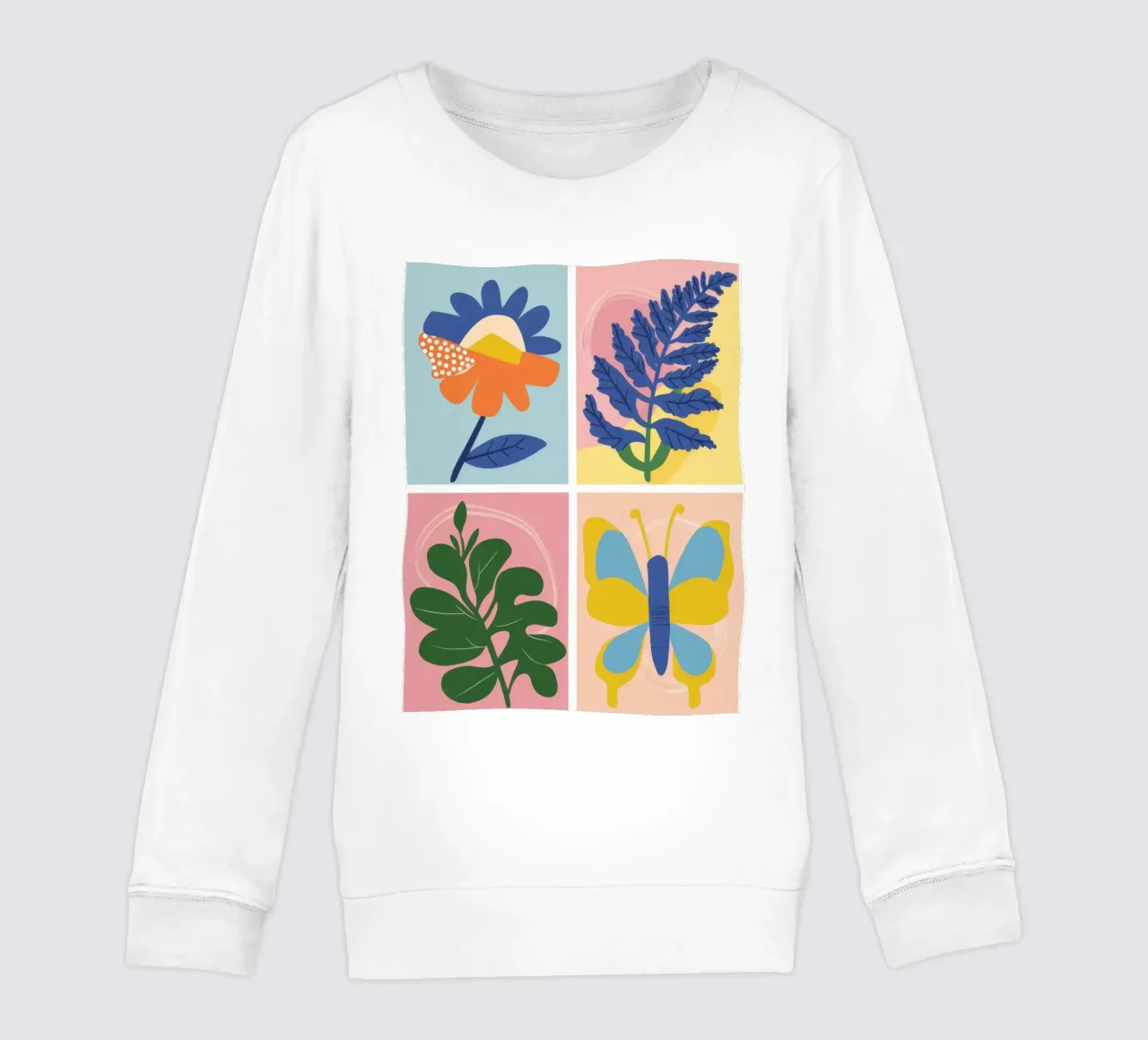 Griglia di studio botanico felpa bambino da Solar Paint