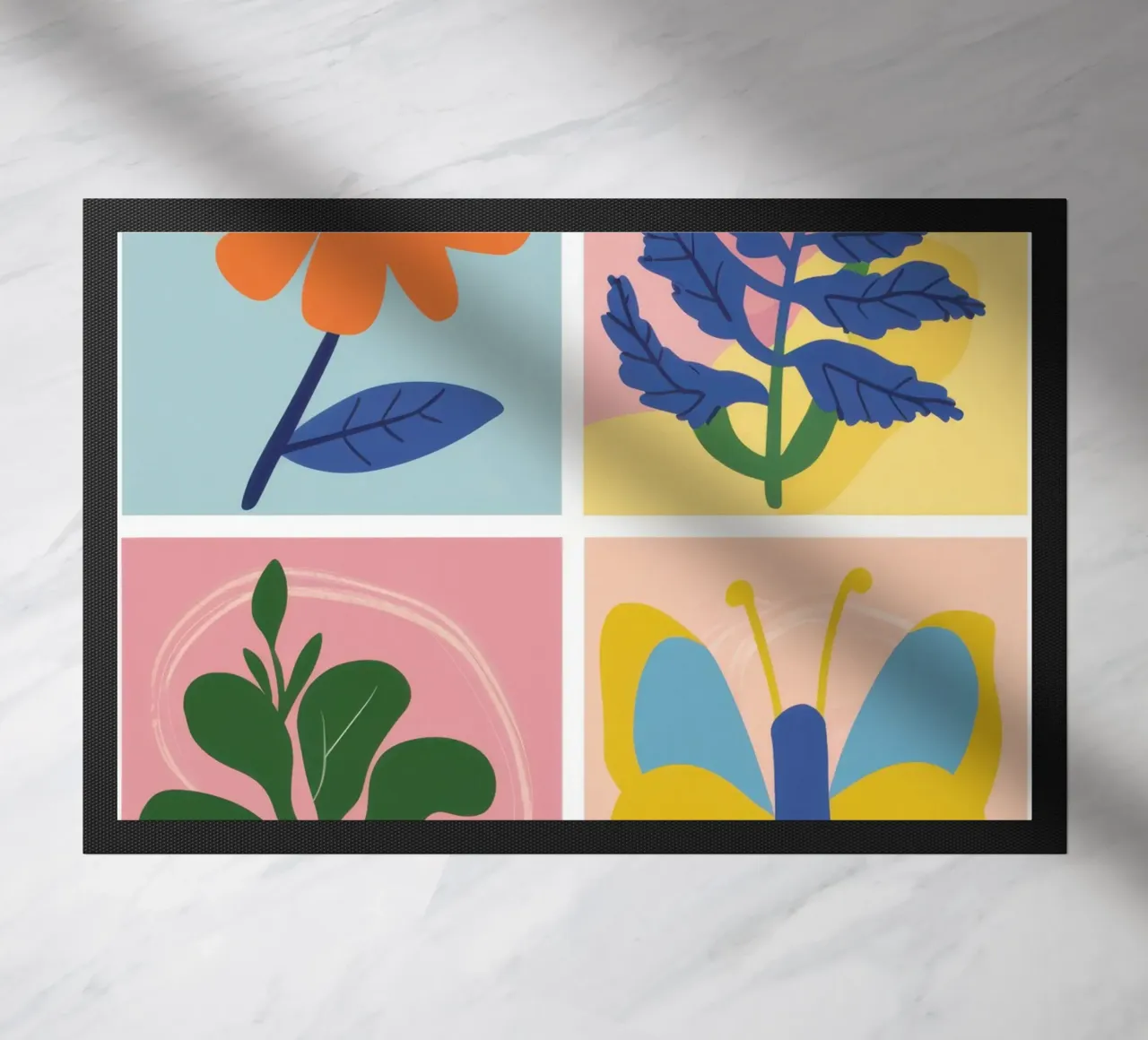 Griglia di studio botanico zerbino da Solar Paint