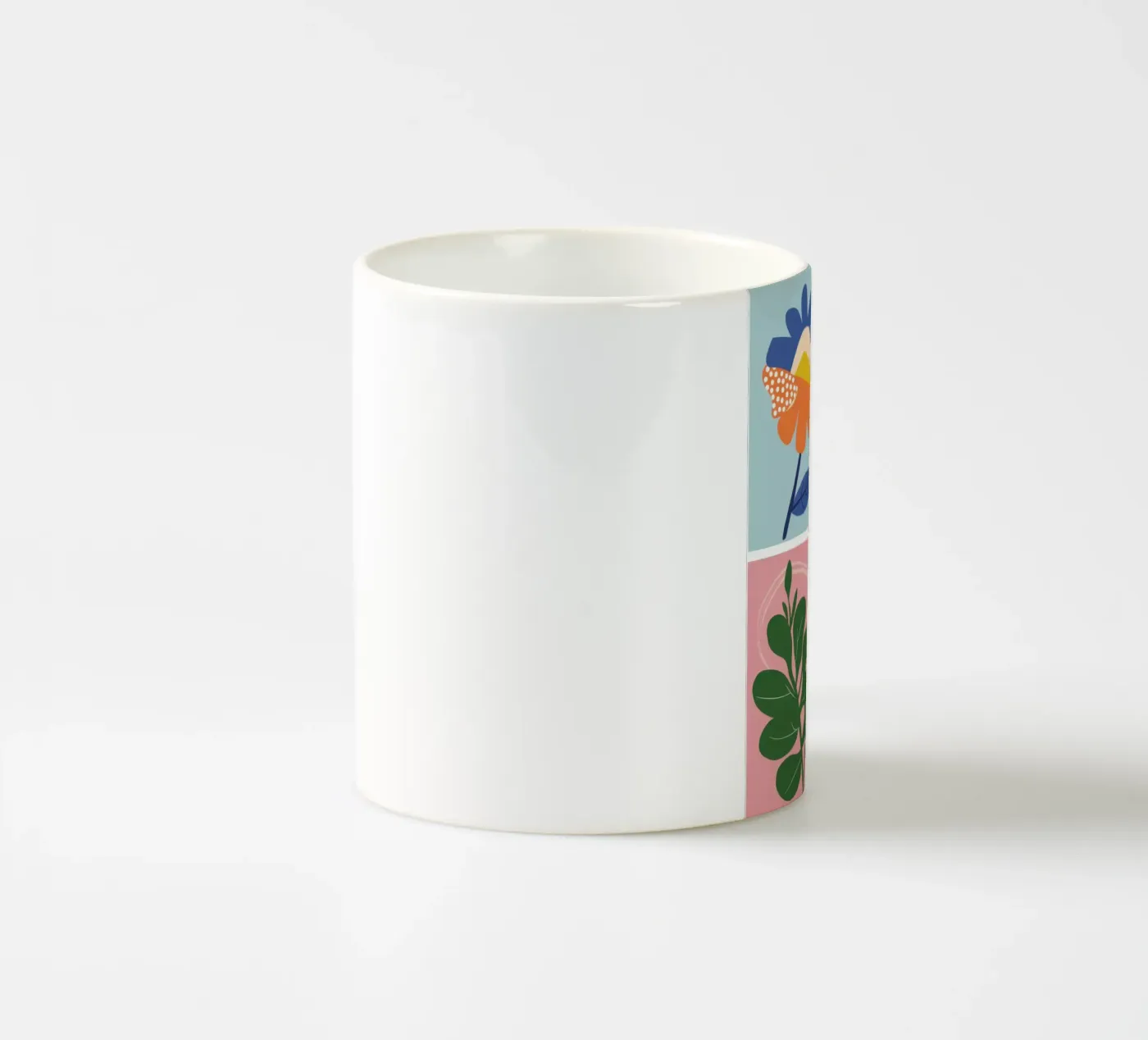 Botanical Study Grid ceramic mug by Solar Paint