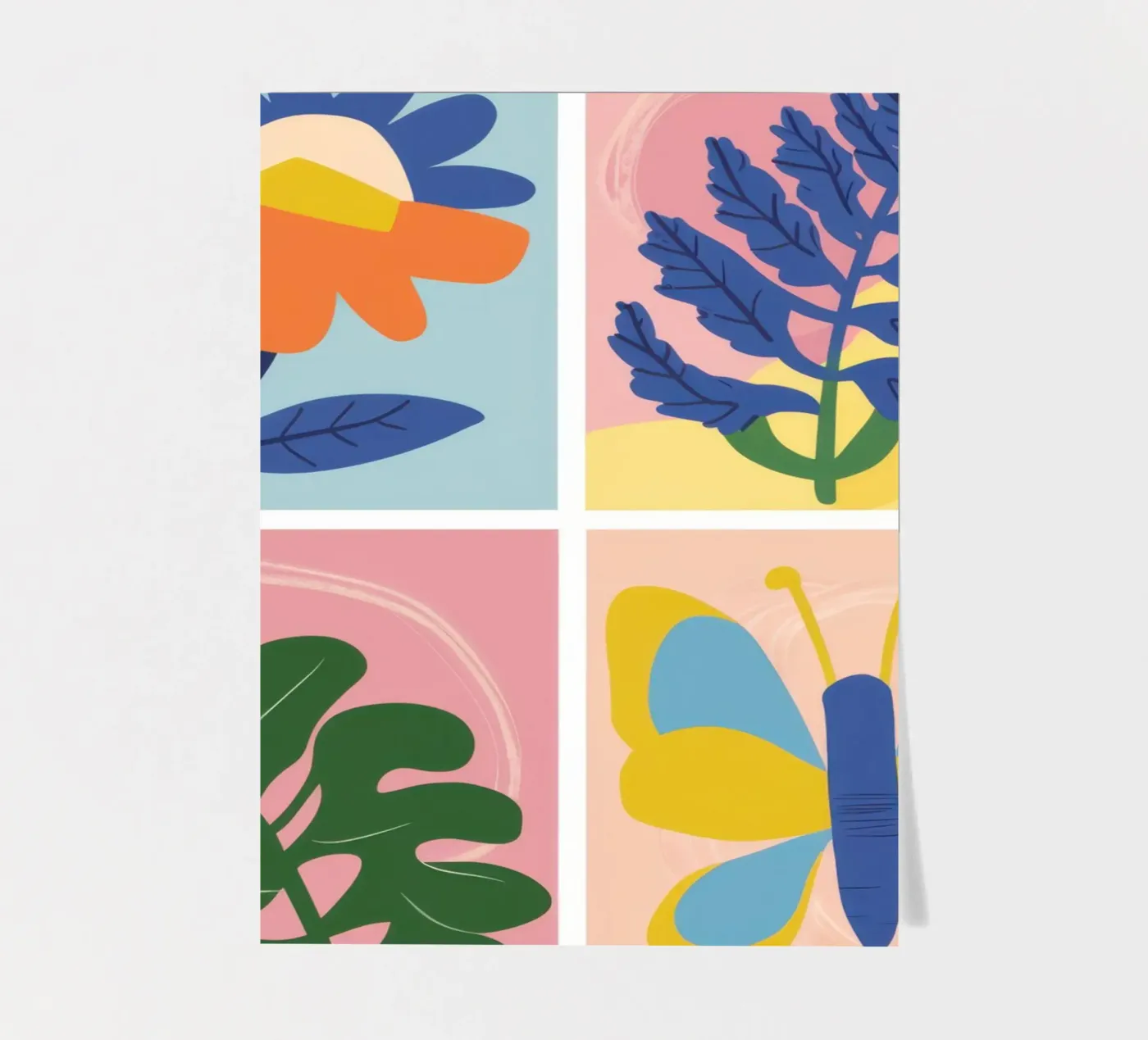 Botanical Study Grid sticker sheet by Solar Paint