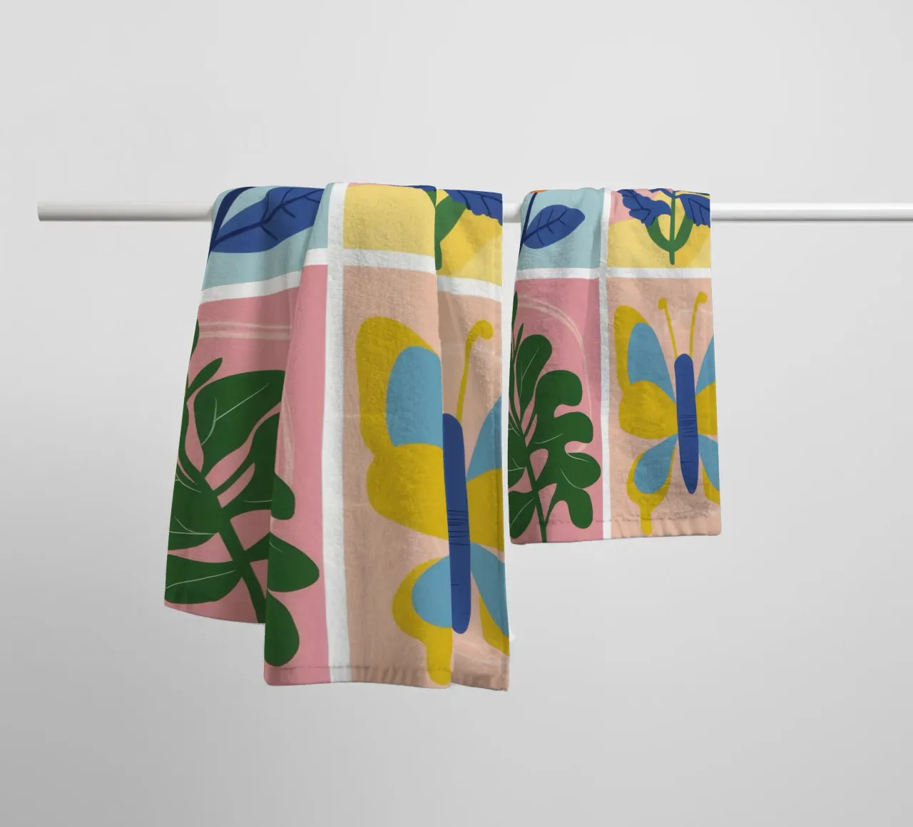 Griglia di studio botanico asciugamano da bagno da Solar Paint