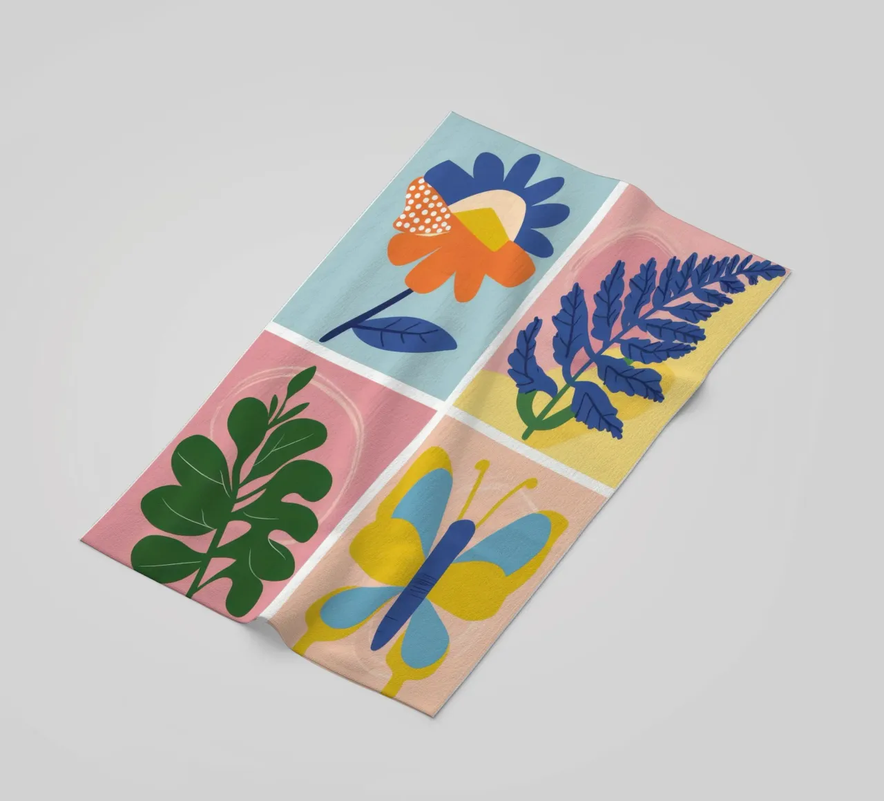 Griglia di studio botanico telo mare da Solar Paint