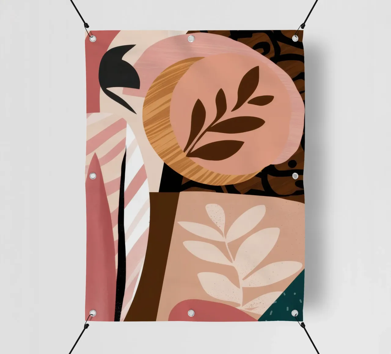 Blush Botanical Stillness telo in pvc da Bring Haven