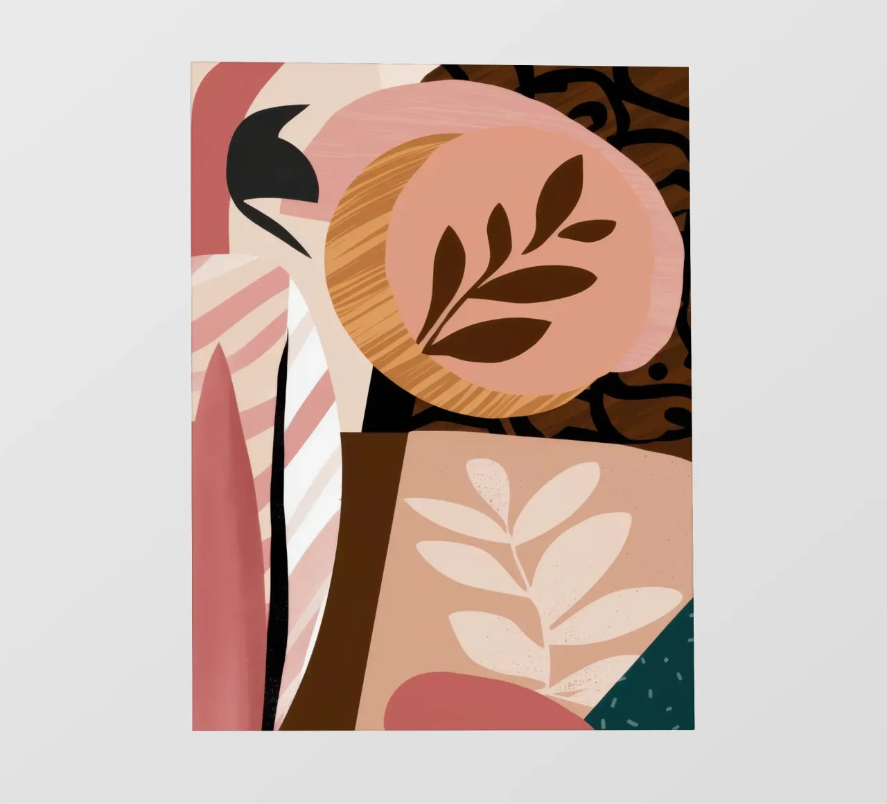 Blush Botanical Stillness telo in pvc da Bring Haven