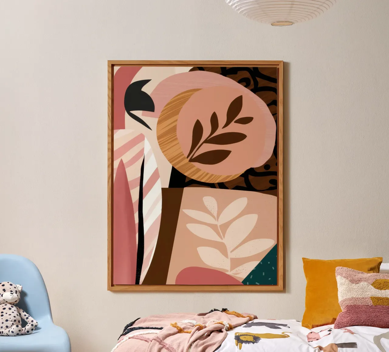 Blush Botanical Stillness alluminio dibond da Bring Haven