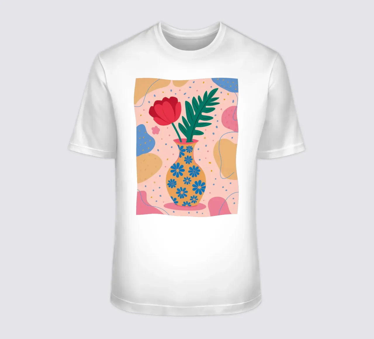 Festive Floral Vase t-shirt by Veil Maya