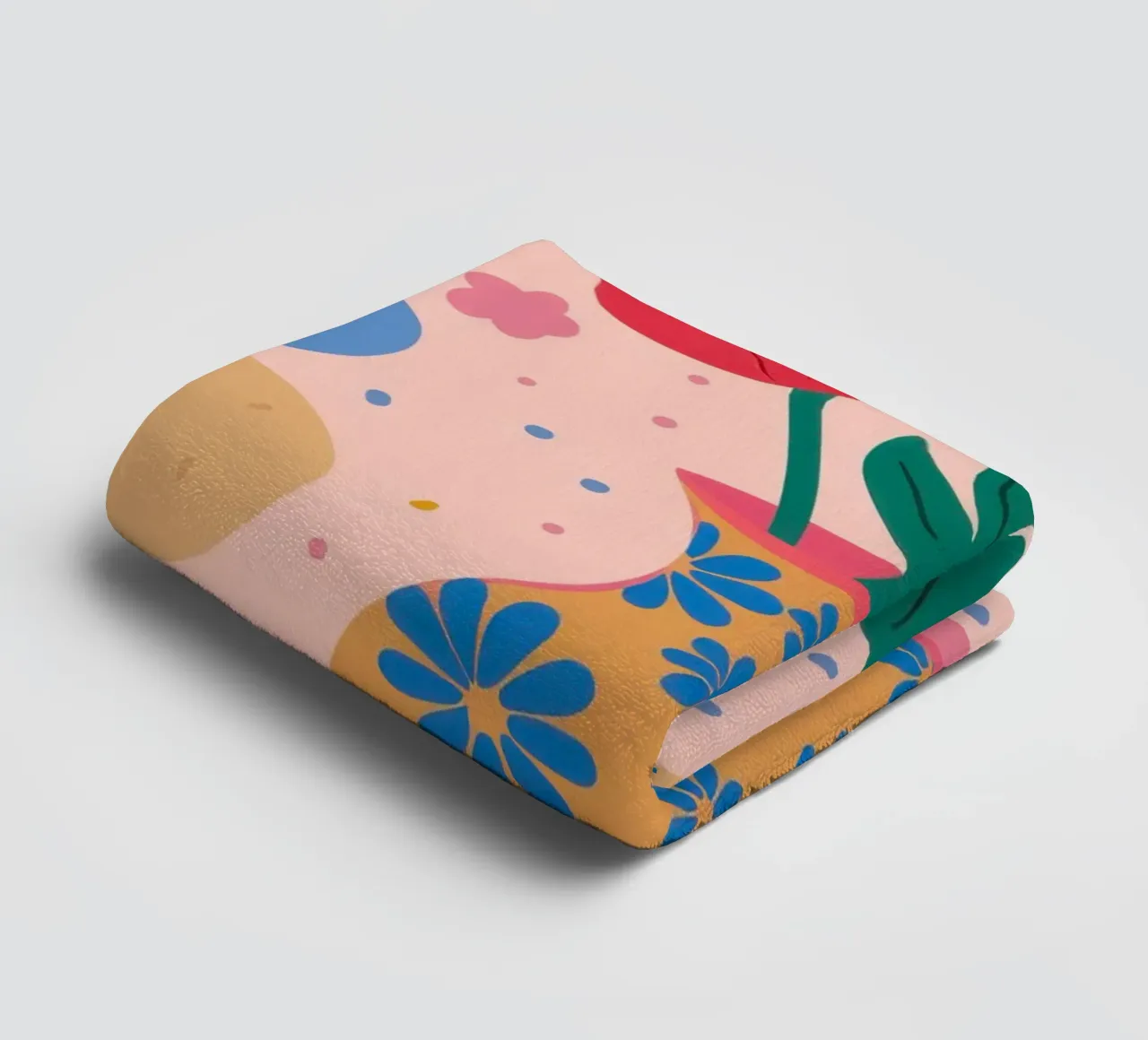 Festive Floral Vase towel by Veil Maya