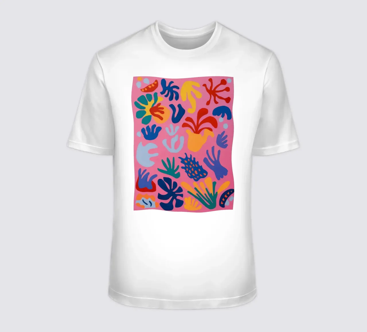 Astratto floreale giocoso t-shirt da Solar Paint