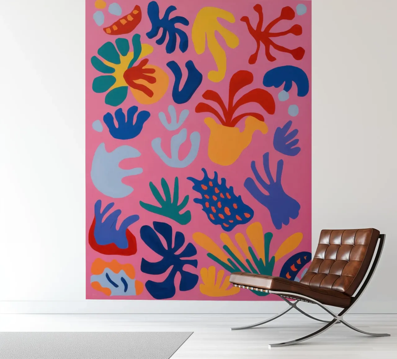 Playful Floral Abstract photo wallpaper by Solar Paint