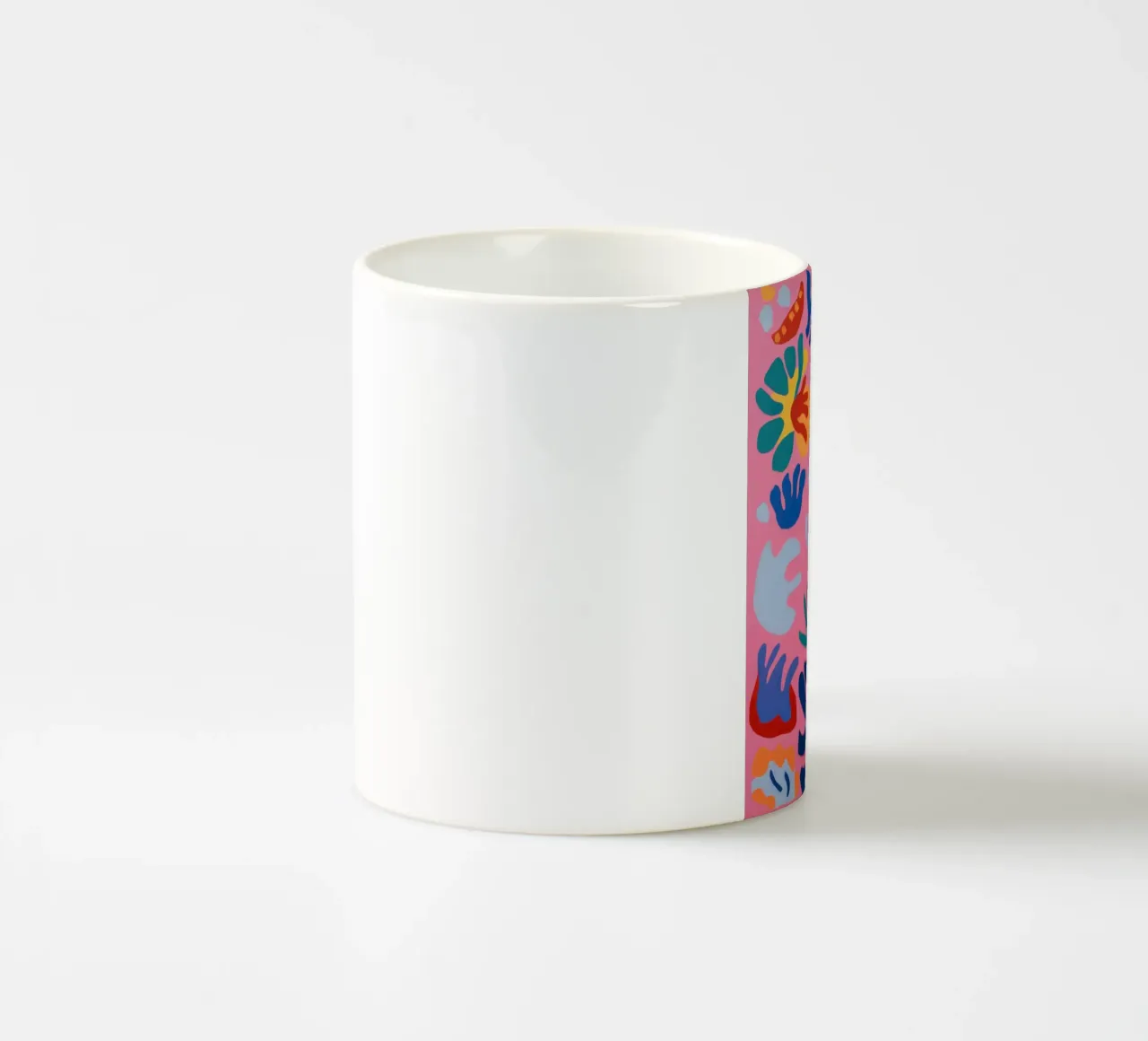 Astratto floreale giocoso tazza in ceramica da Solar Paint