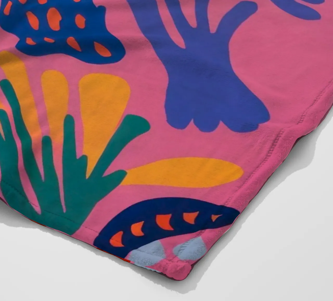 Astratto floreale giocoso coperta in pile da Solar Paint