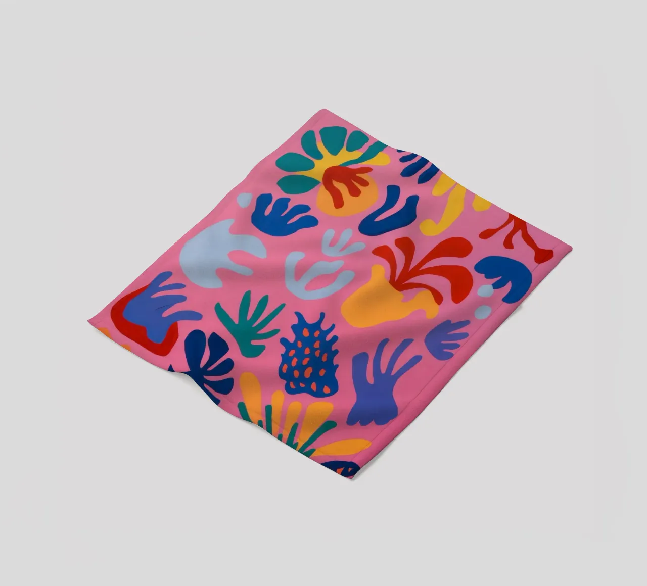 Astratto floreale giocoso coperta in pile da Solar Paint