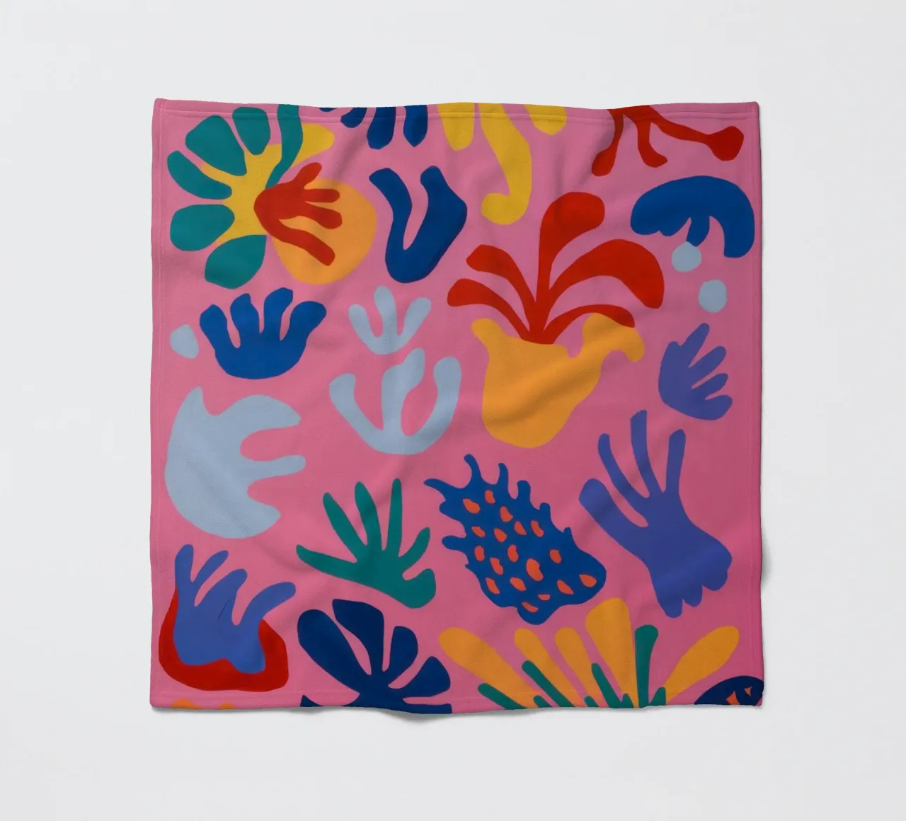 Astratto floreale giocoso coperta in pile da Solar Paint