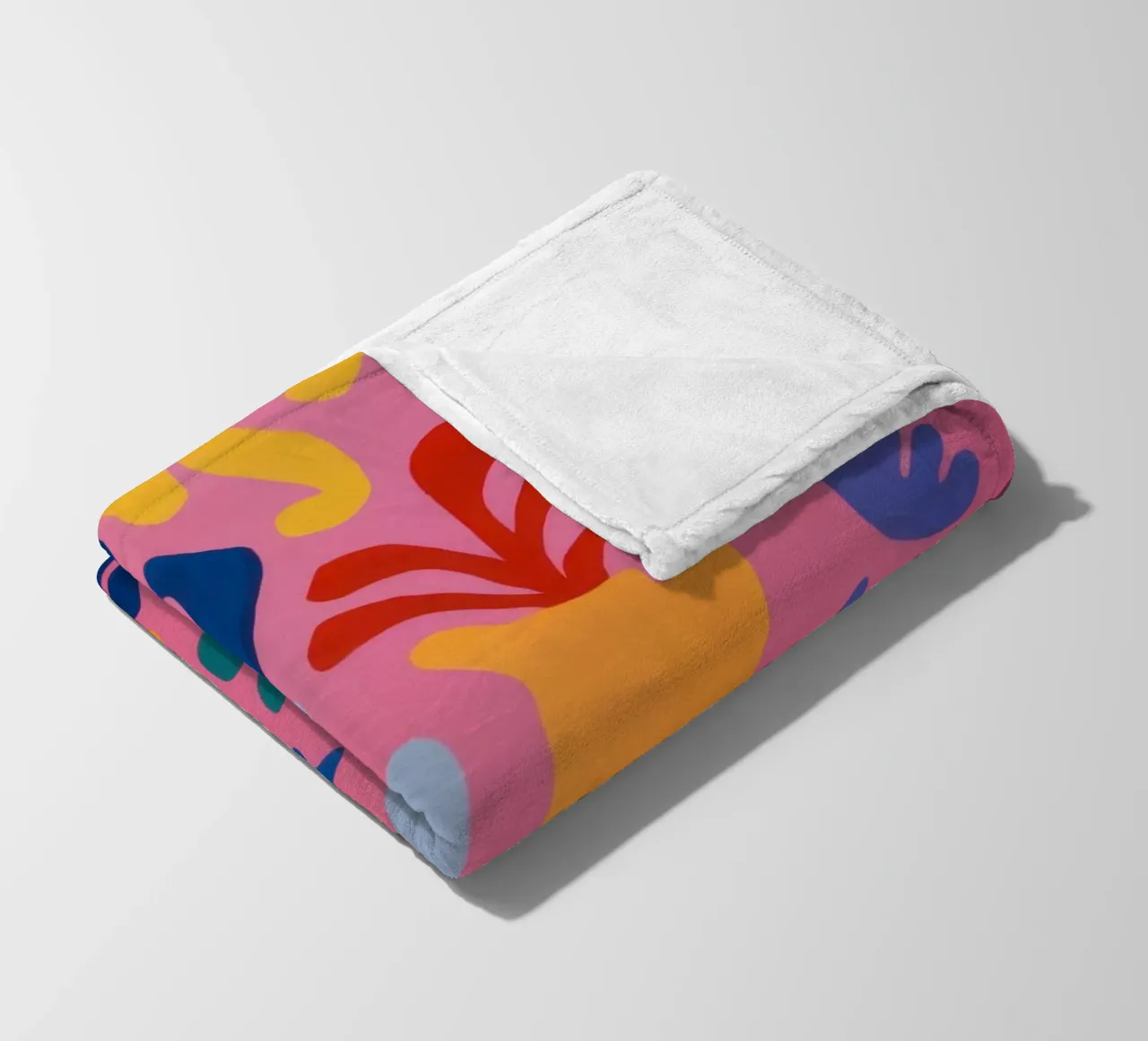 Astratto floreale giocoso coperta in pile da Solar Paint