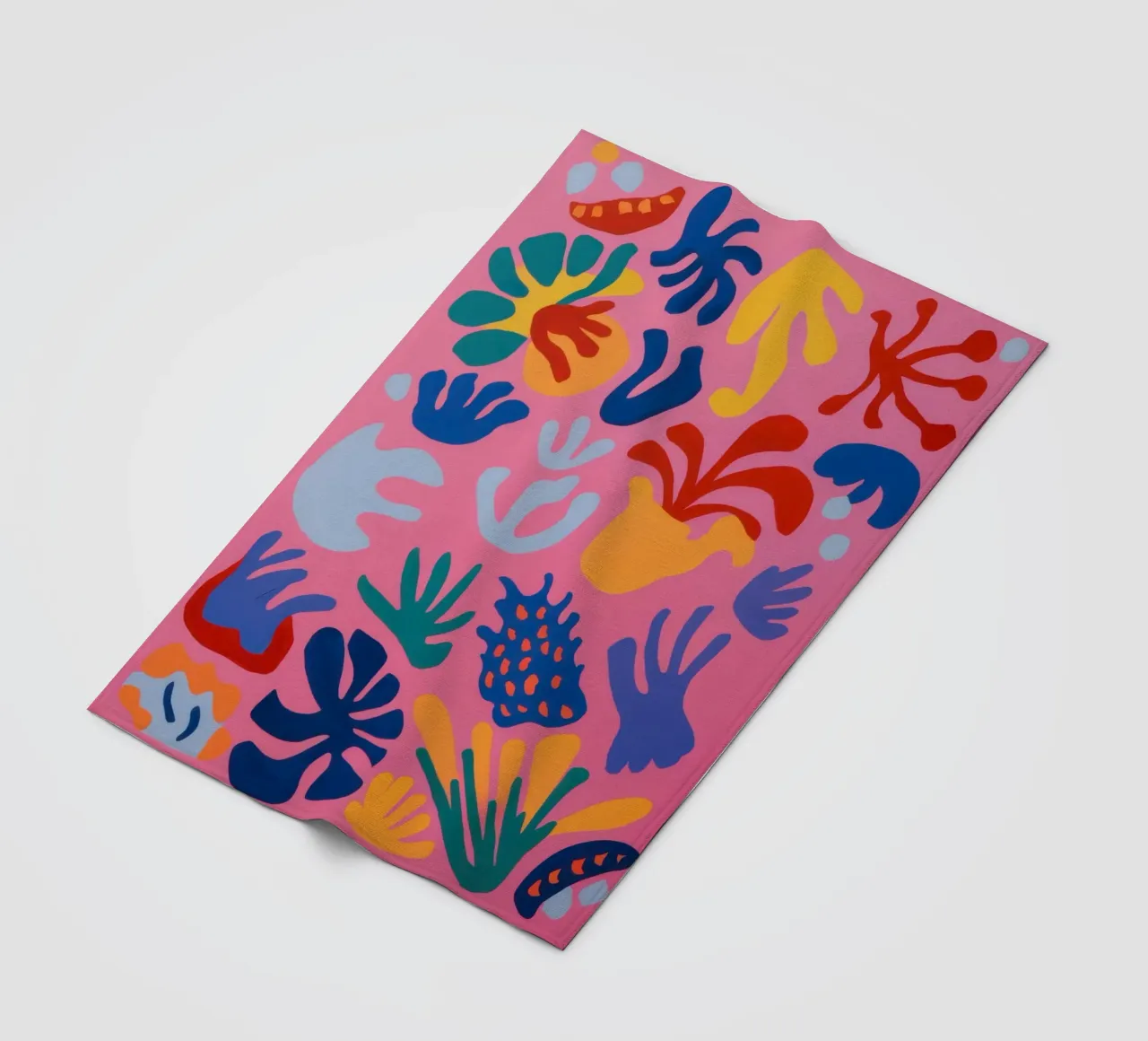 Astratto floreale giocoso coperta in pile da Solar Paint