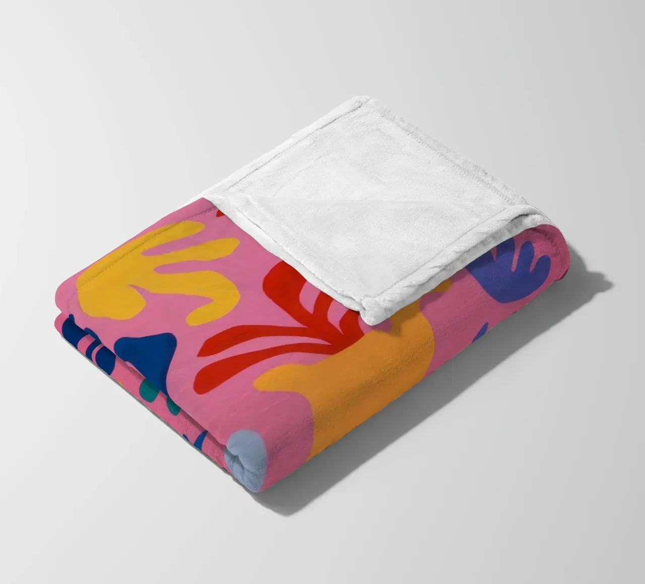 Astratto floreale giocoso coperta in pile da Solar Paint
