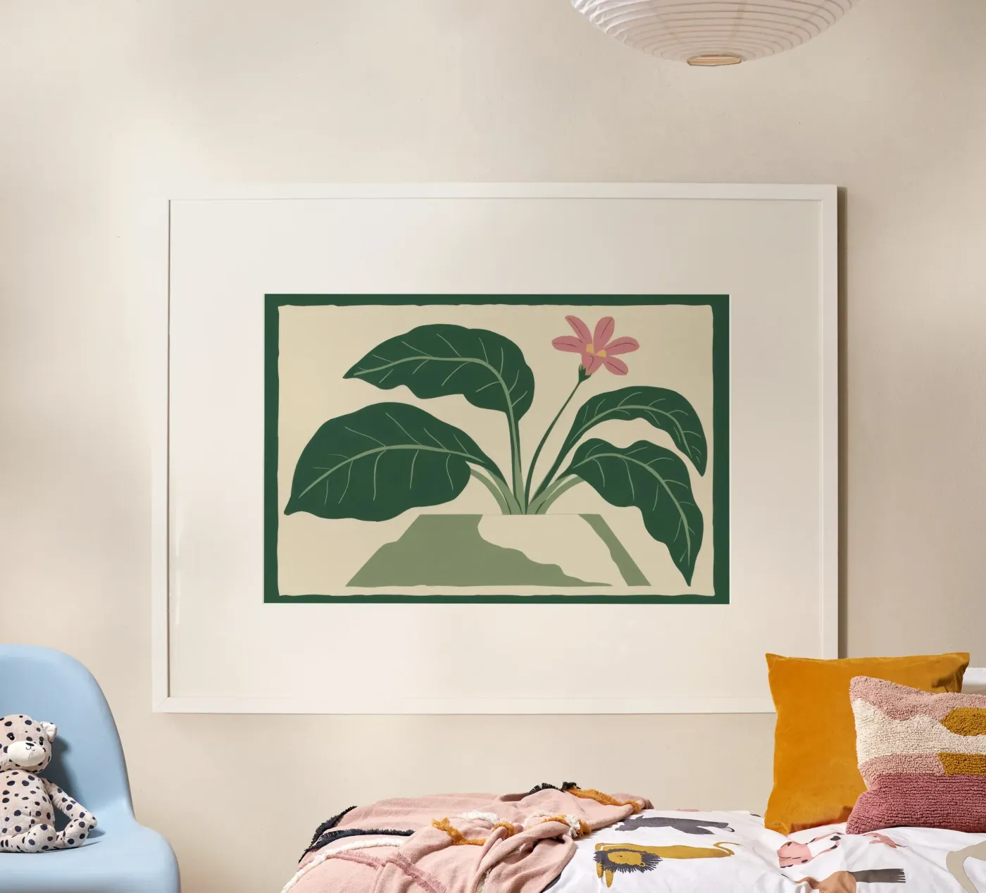 Simplicity Pink Bloom poster by Prism Ritual