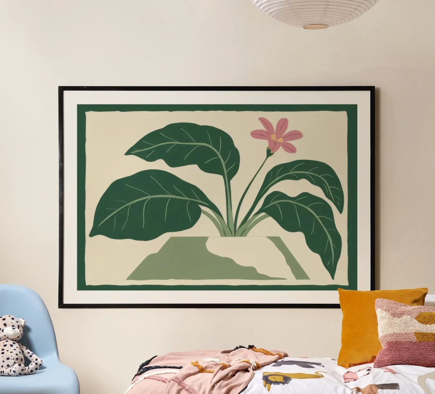 Simplicity Pink Bloom poster by Prism Ritual