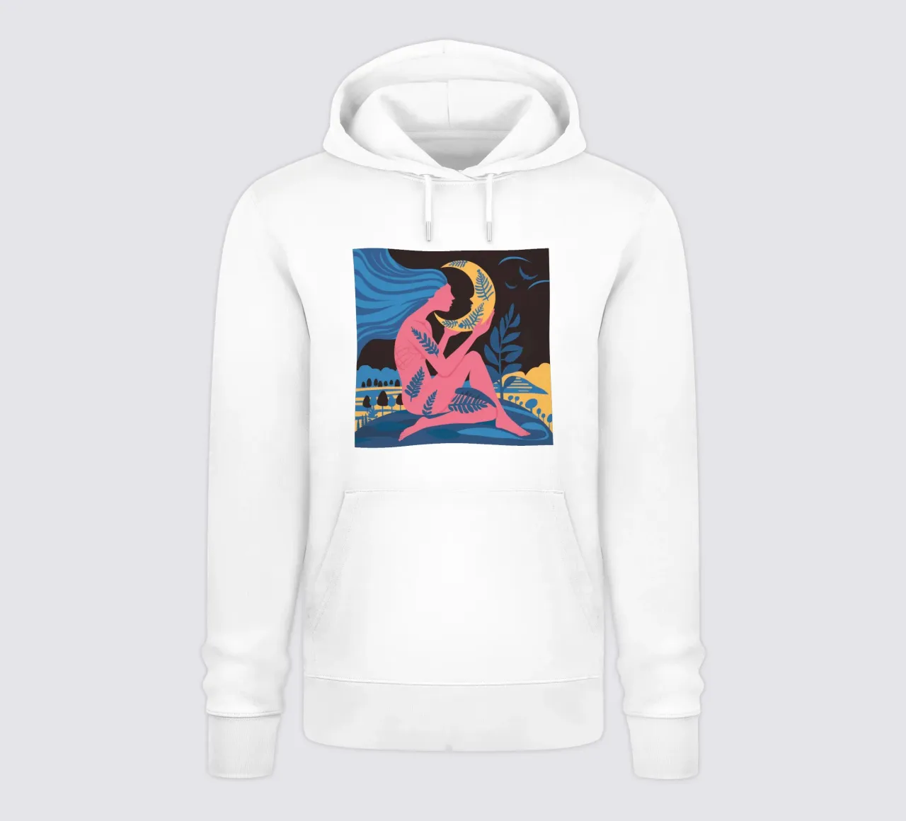 Dea del mare lunare felpa con cappuccio da Solar Paint