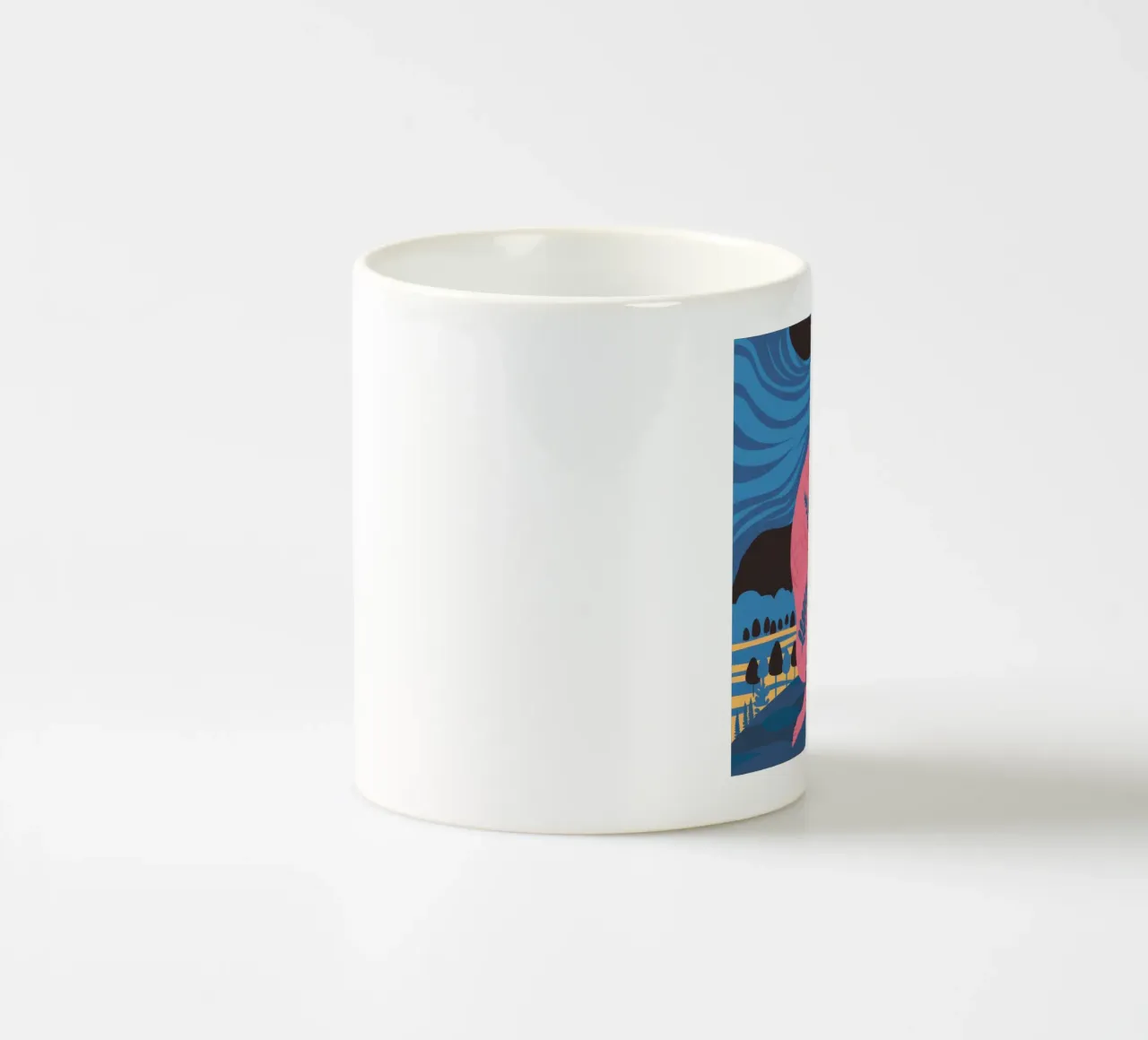 Dea del mare lunare tazza in ceramica da Solar Paint