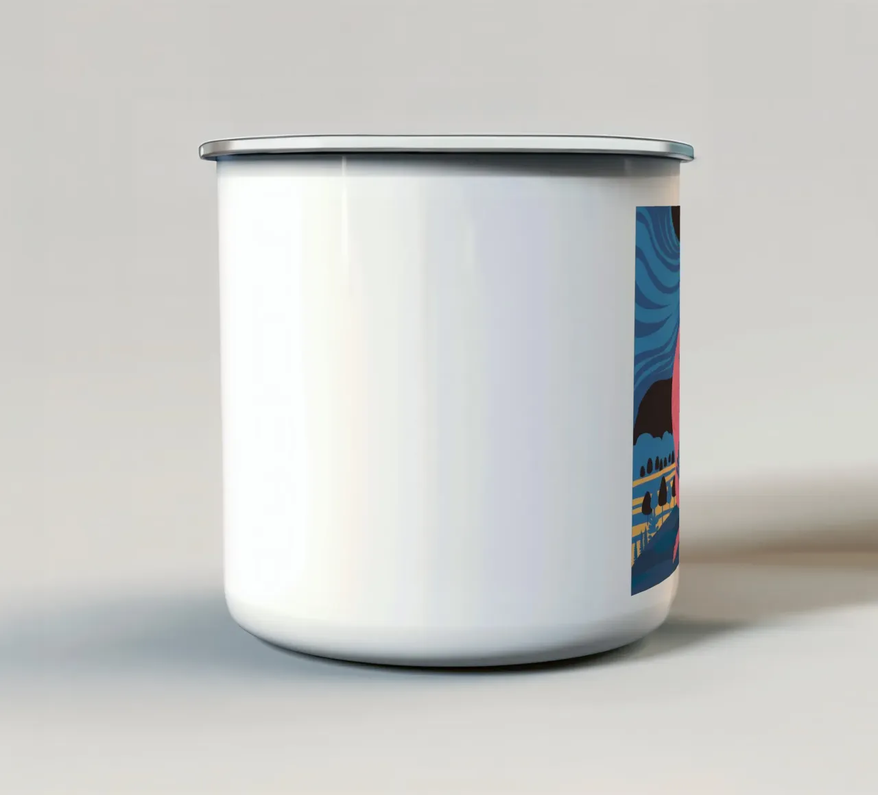 Dea del mare lunare tazza in smalto da Solar Paint