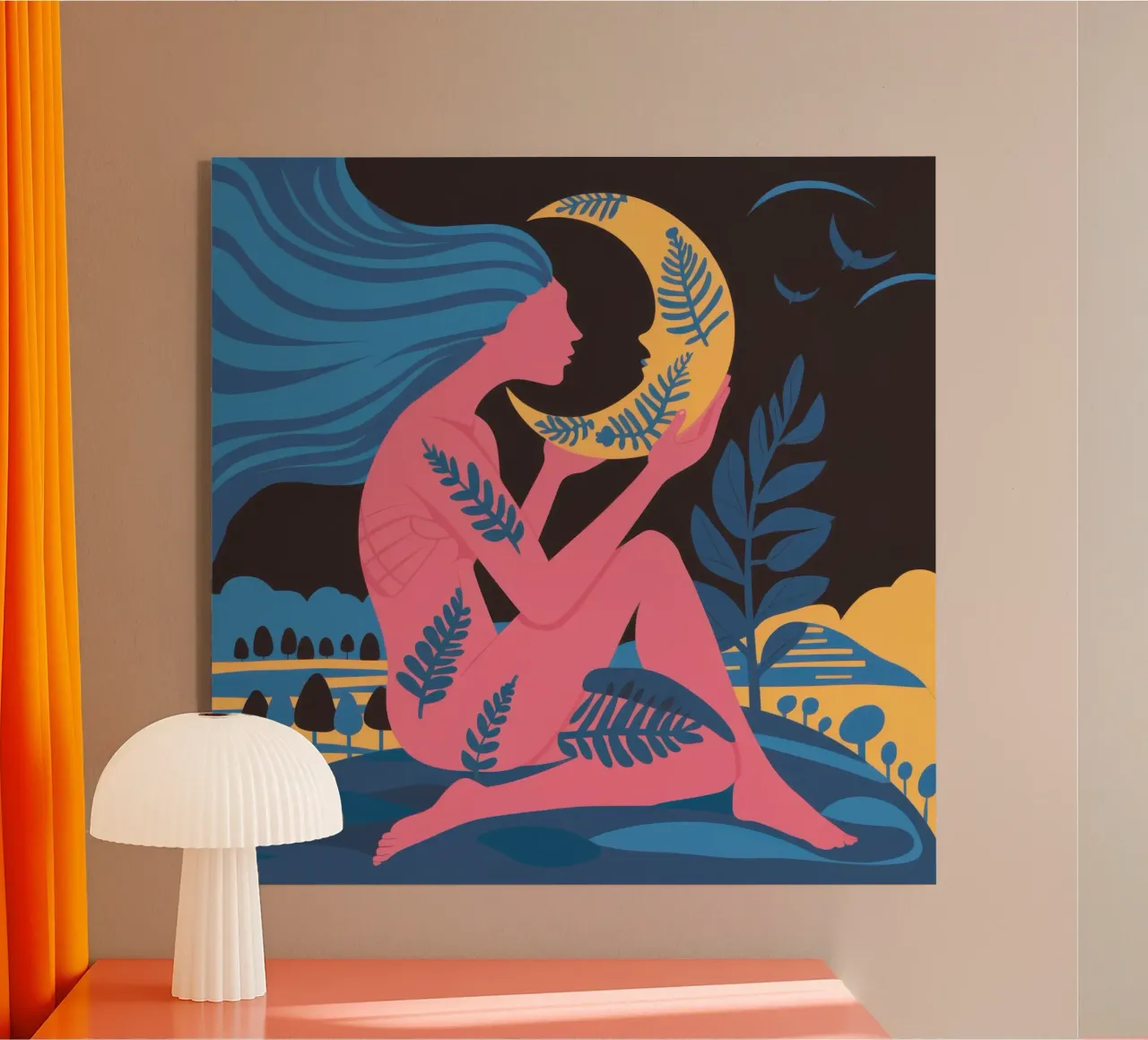 Dea del mare lunare plexiglass da Solar Paint