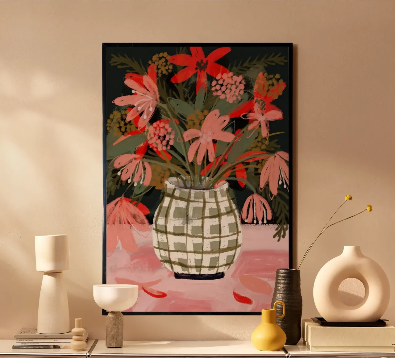 Plaid Vase No 2 poster da treechild