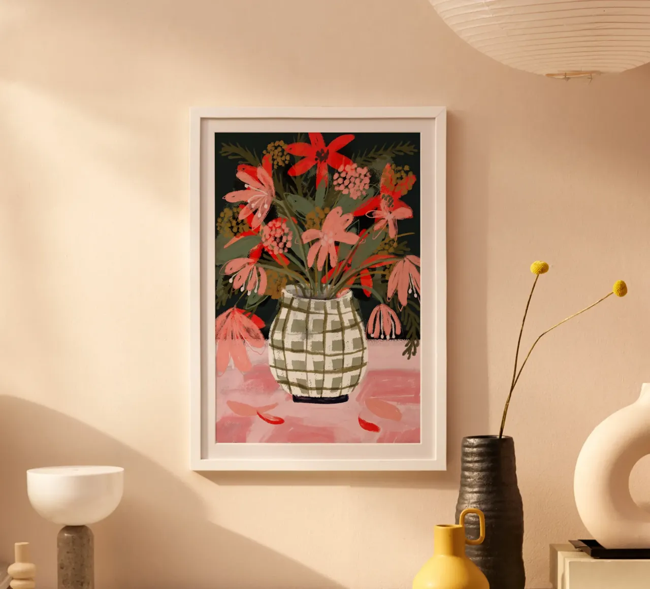 Plaid Vase No 2 poster da treechild