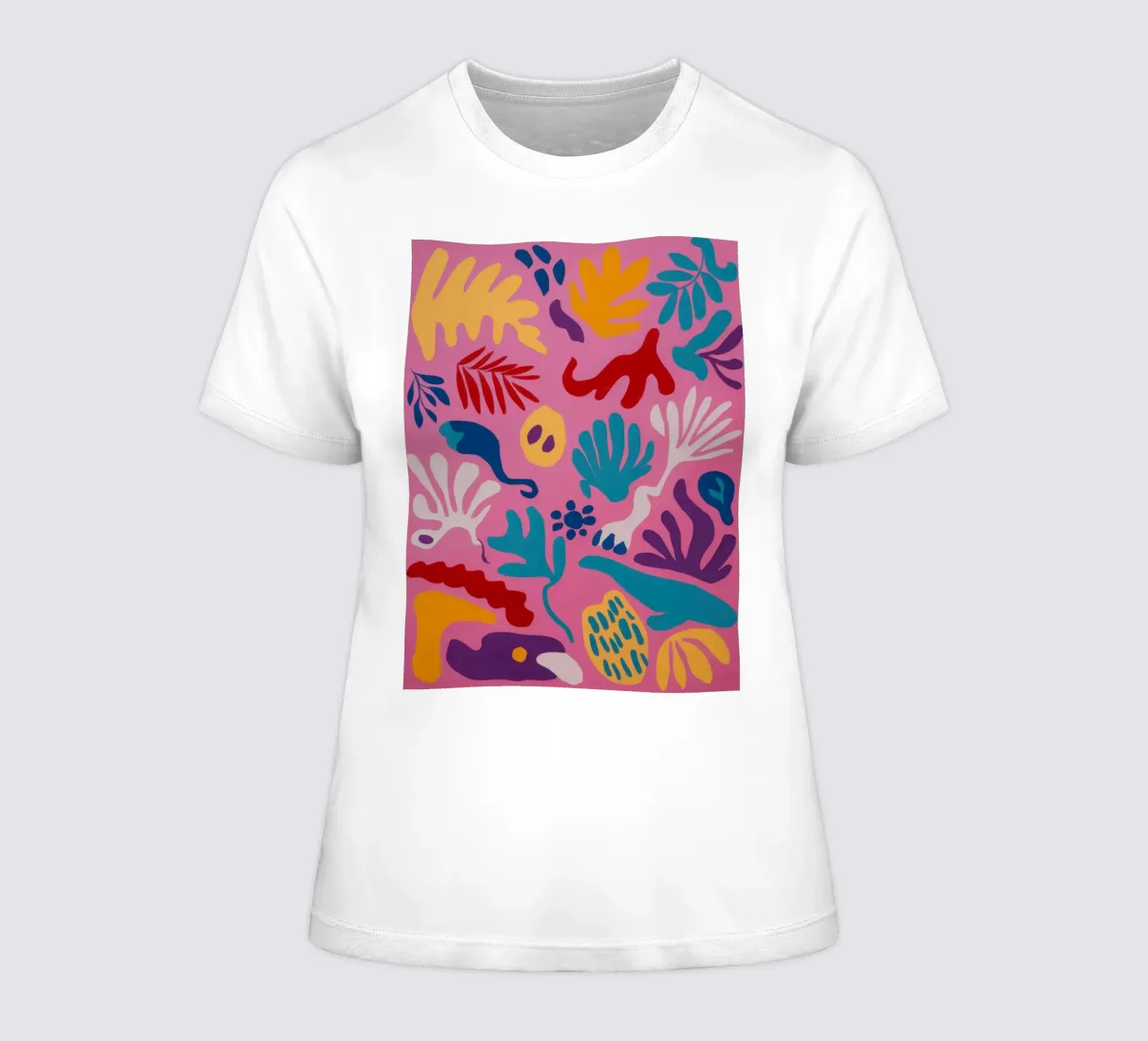 Undersea Garden Abstract t-shirt ajusté pour femmes de Flock Reverie
