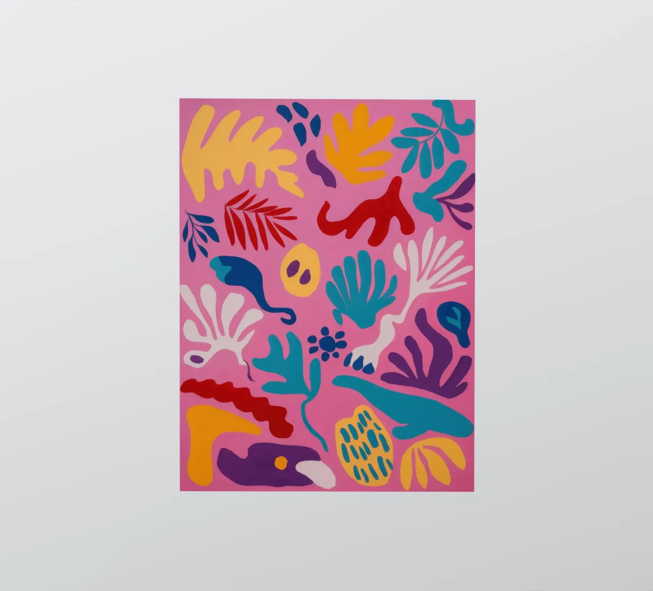 Onderzeese tuin abstract sticker van Flock Reverie