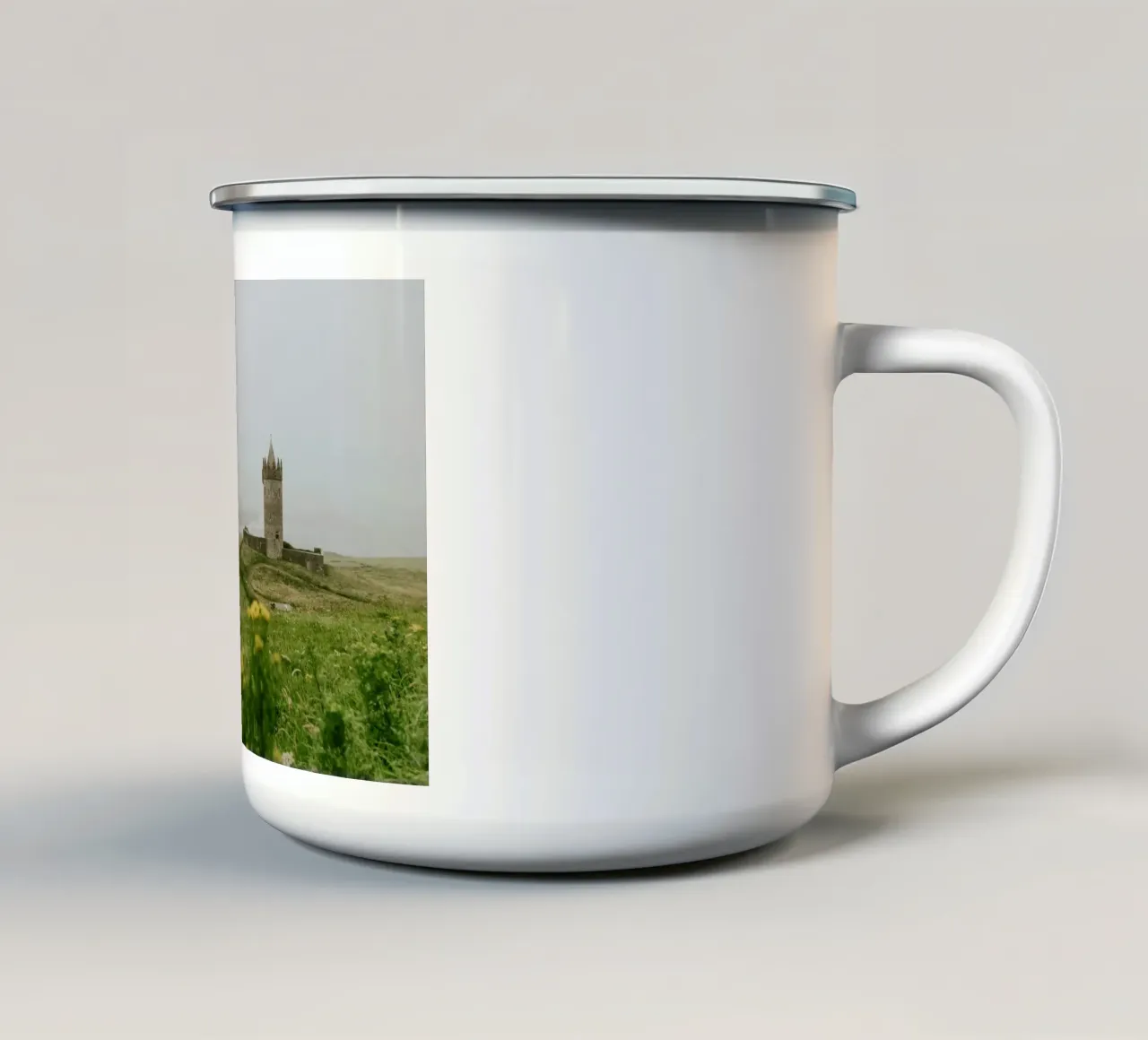 pastoral landscape tazza in smalto da cofa home