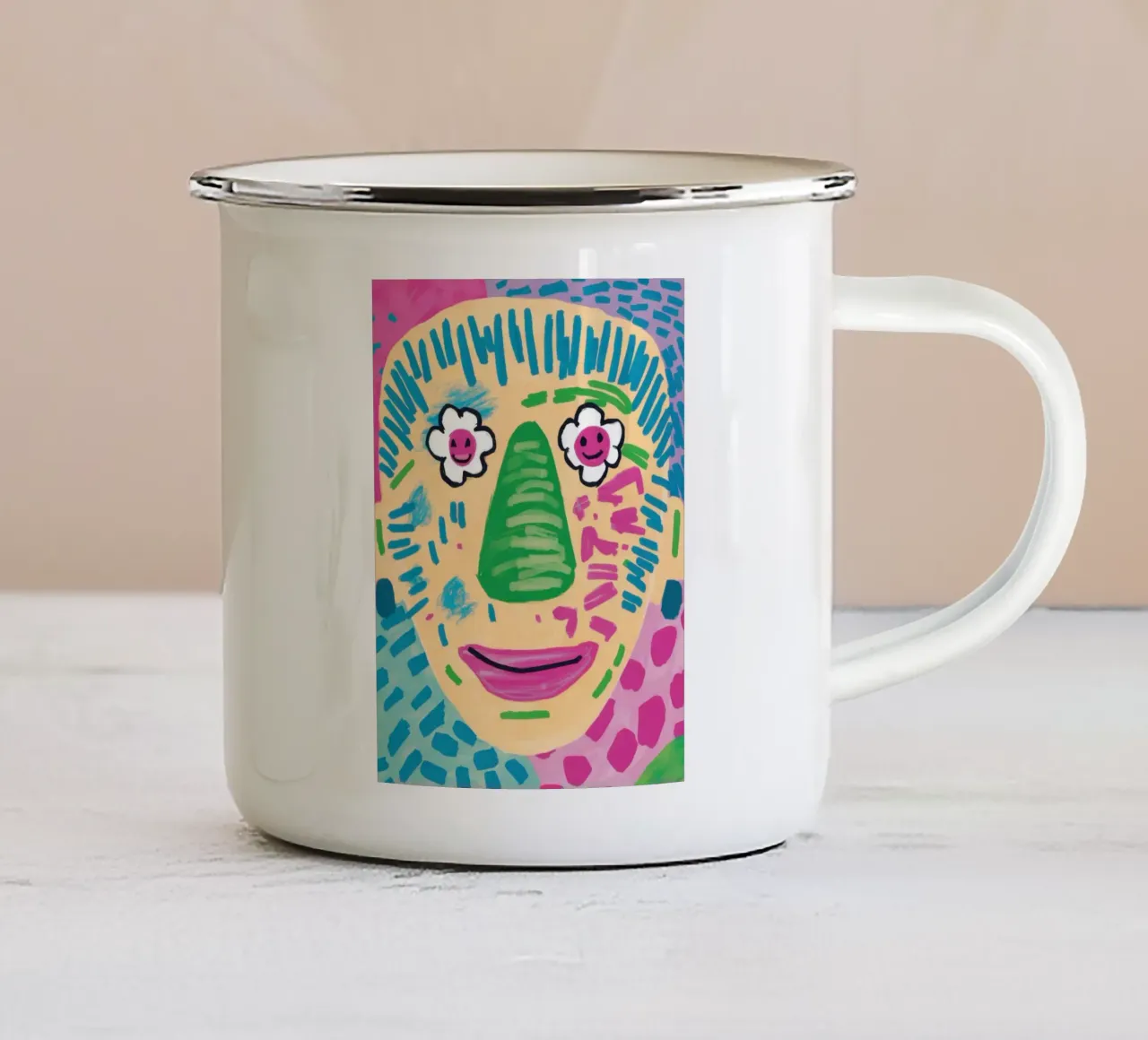 Prisma Sguardo frammentato tazza in smalto da Prism Ritual