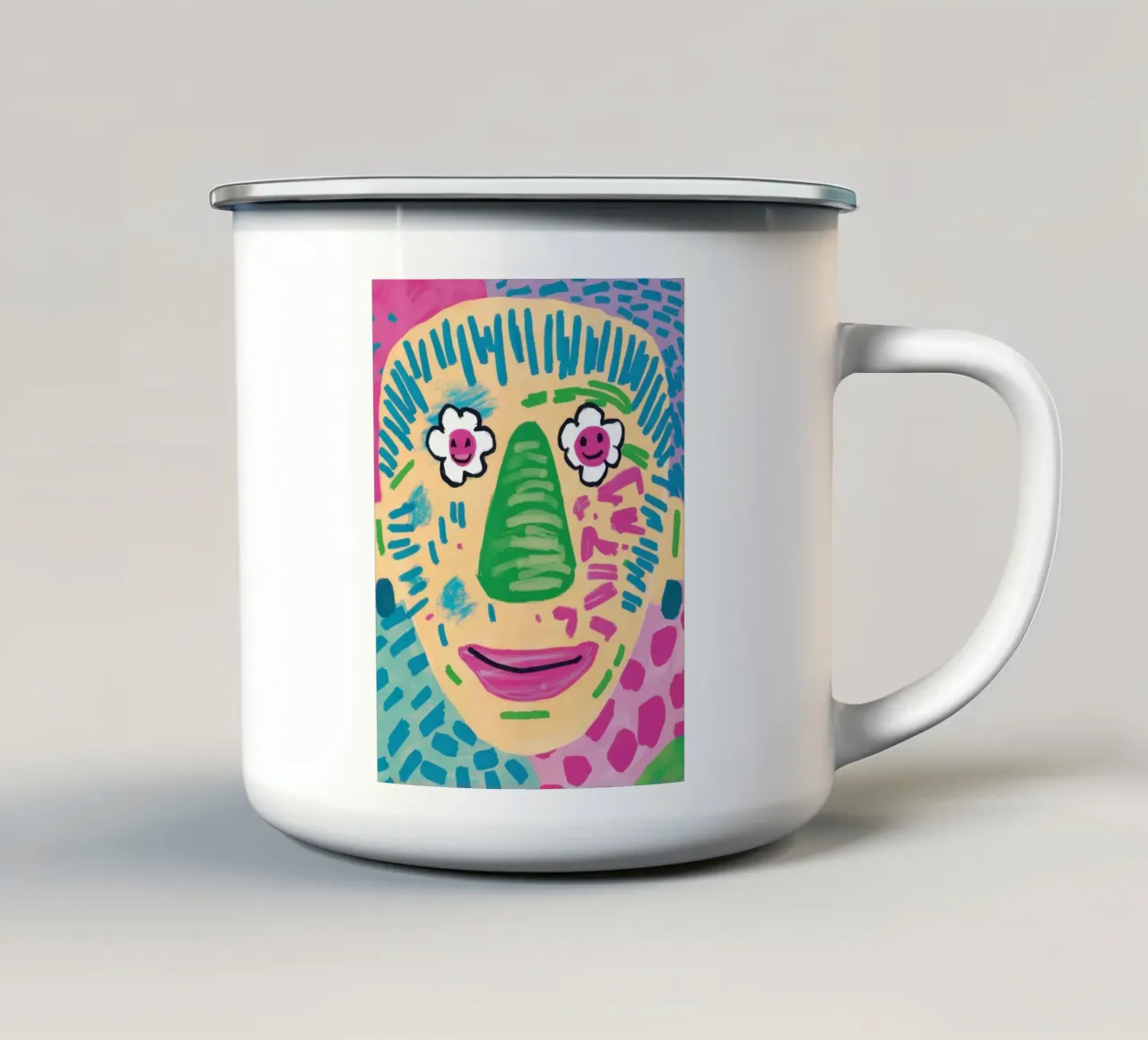 Prisma Sguardo frammentato tazza in smalto da Prism Ritual