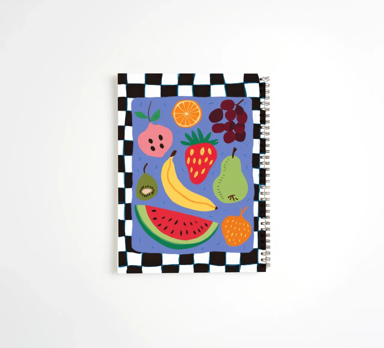 Misto di frutta a scacchiera diario ad anelli da Bring Haven
