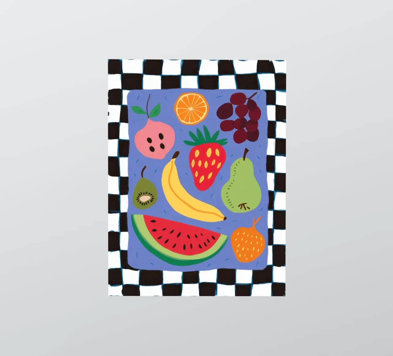 Karierte Fruchtmischung Sticker von Bring Haven