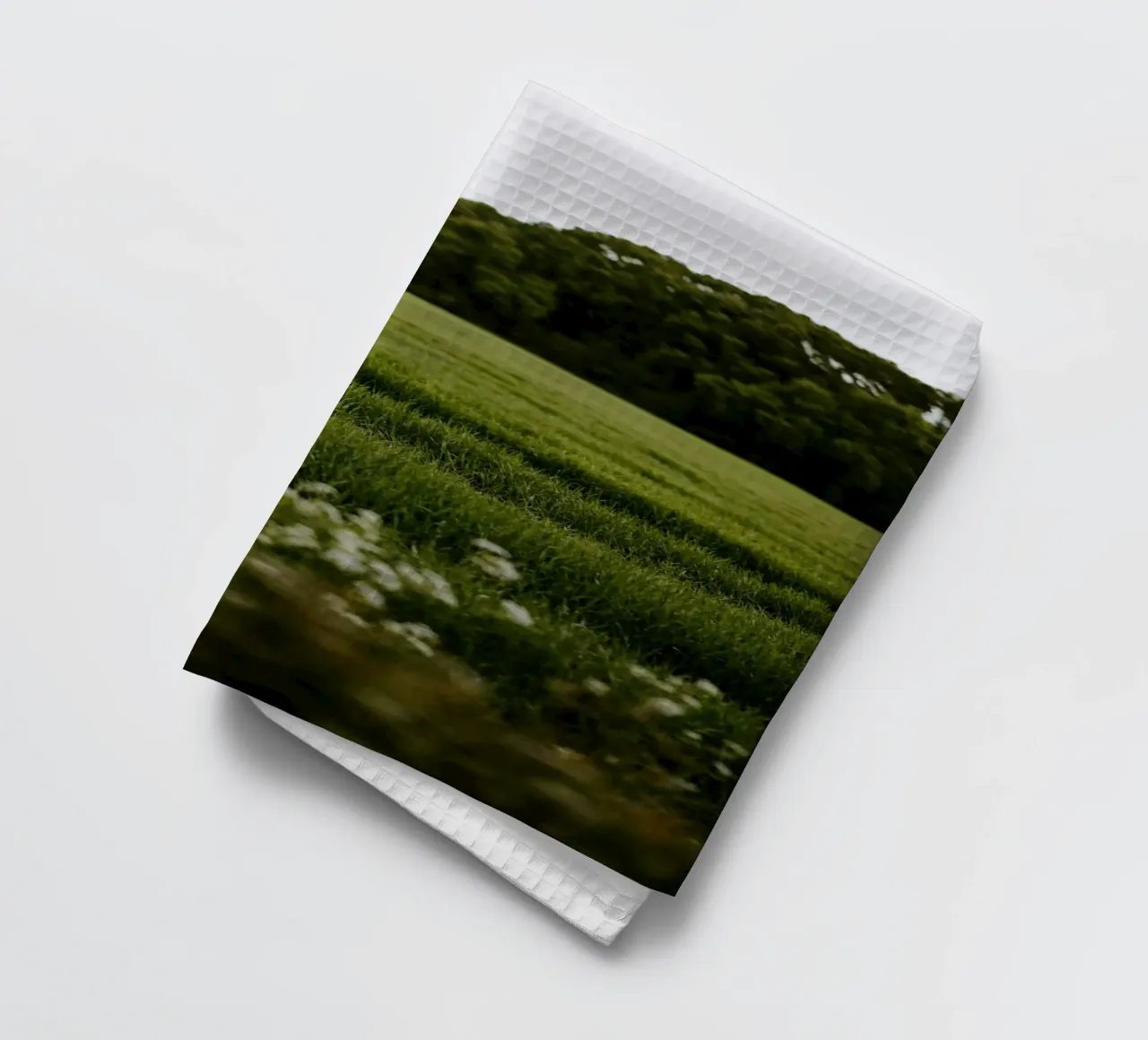 bushes forest tea towel by Horsire