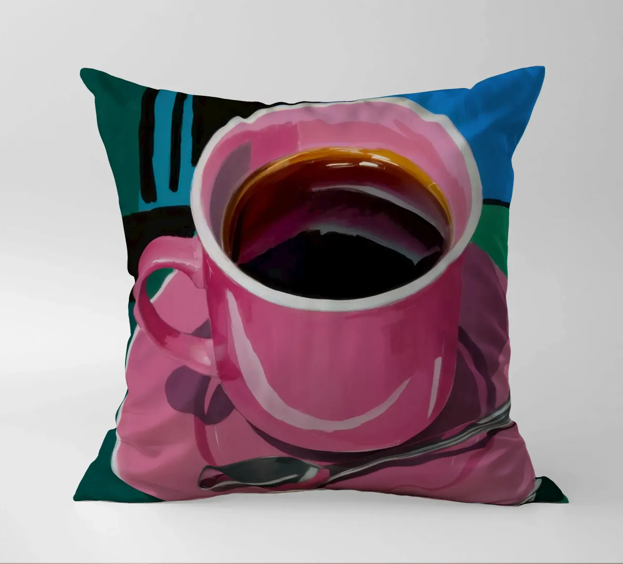 Tazza di caffè rosa cuscino da Flock Reverie