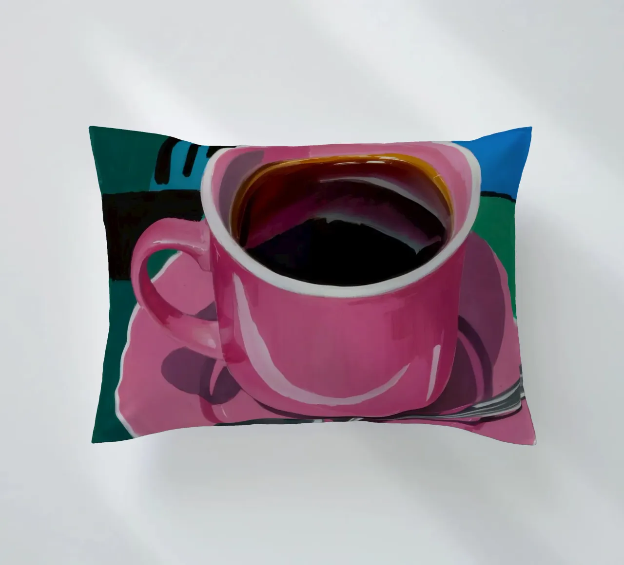 Tazza di caffè rosa cuscino da Flock Reverie