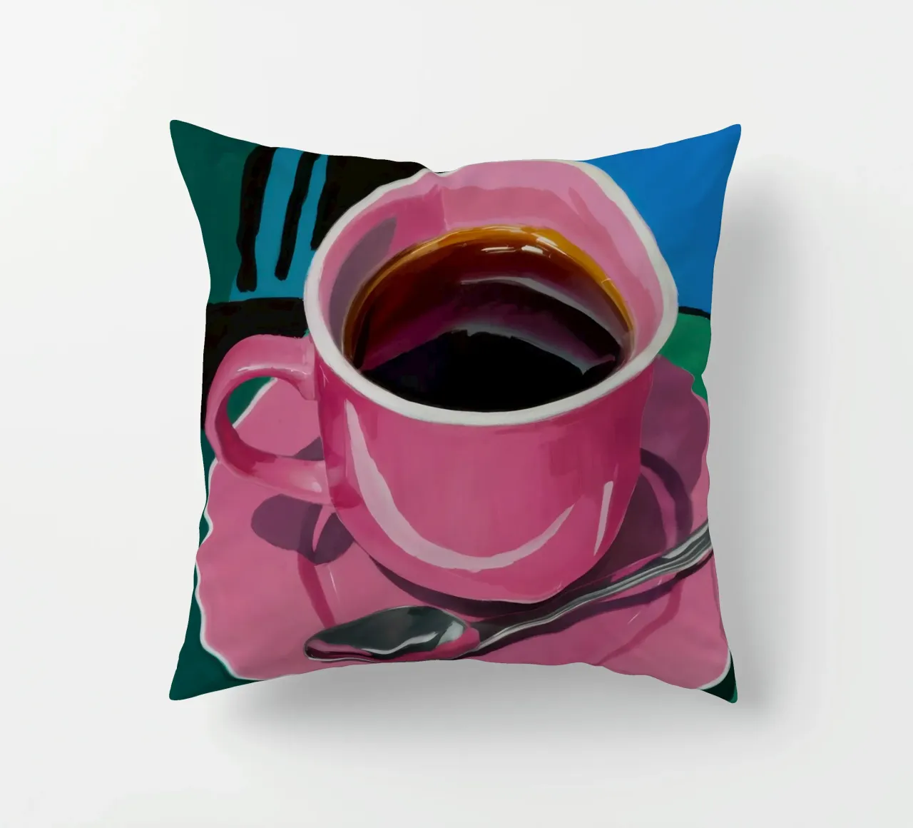 Tazza di caffè rosa cuscino da Flock Reverie