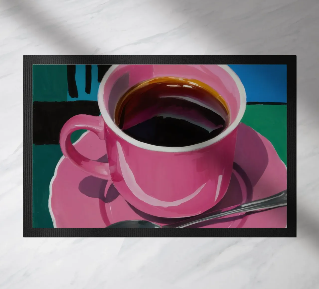 Tazza di caffè rosa zerbino da Flock Reverie