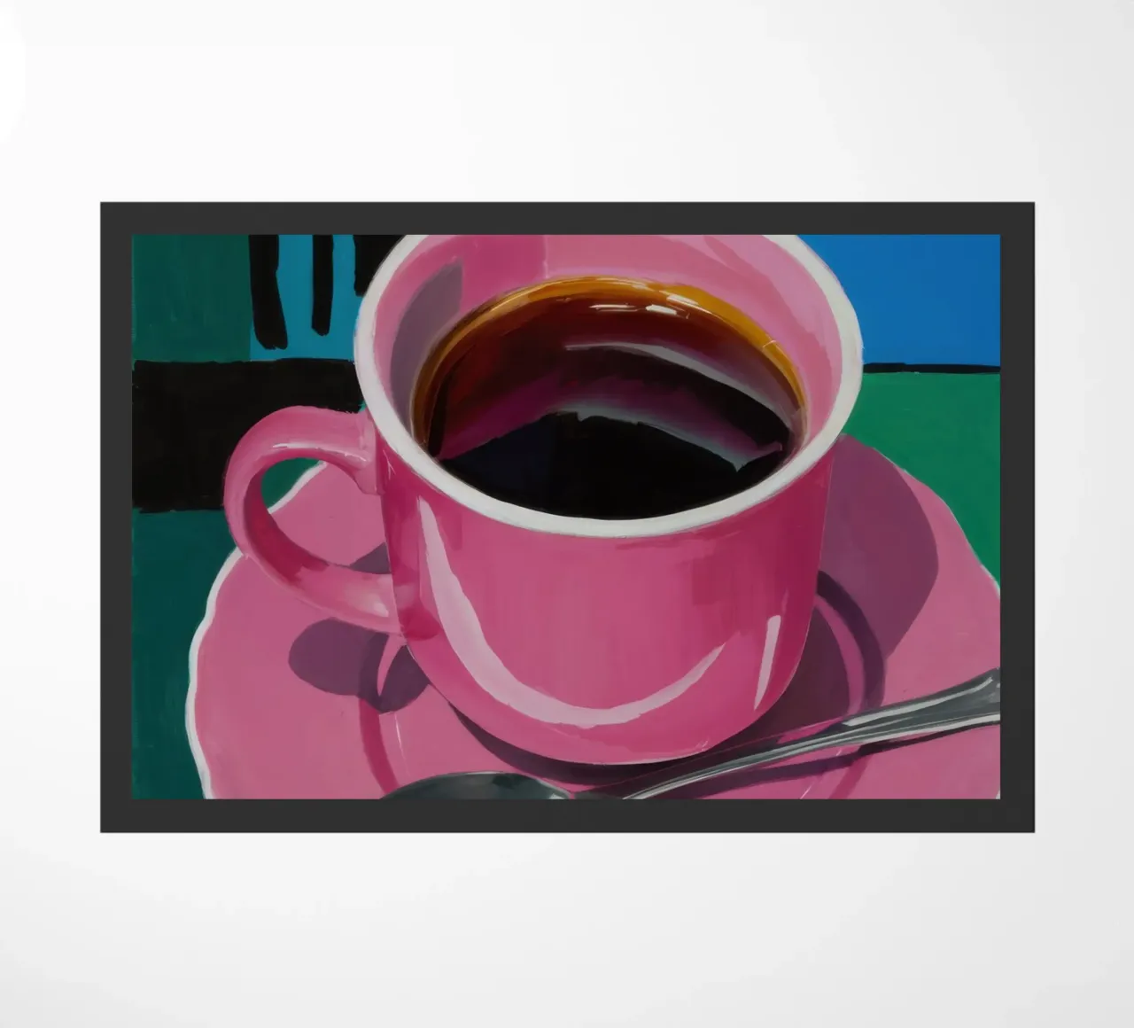 Tazza di caffè rosa zerbino da Flock Reverie