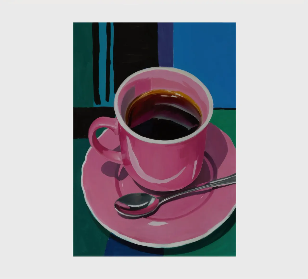 Tazza di caffè rosa diario da Flock Reverie