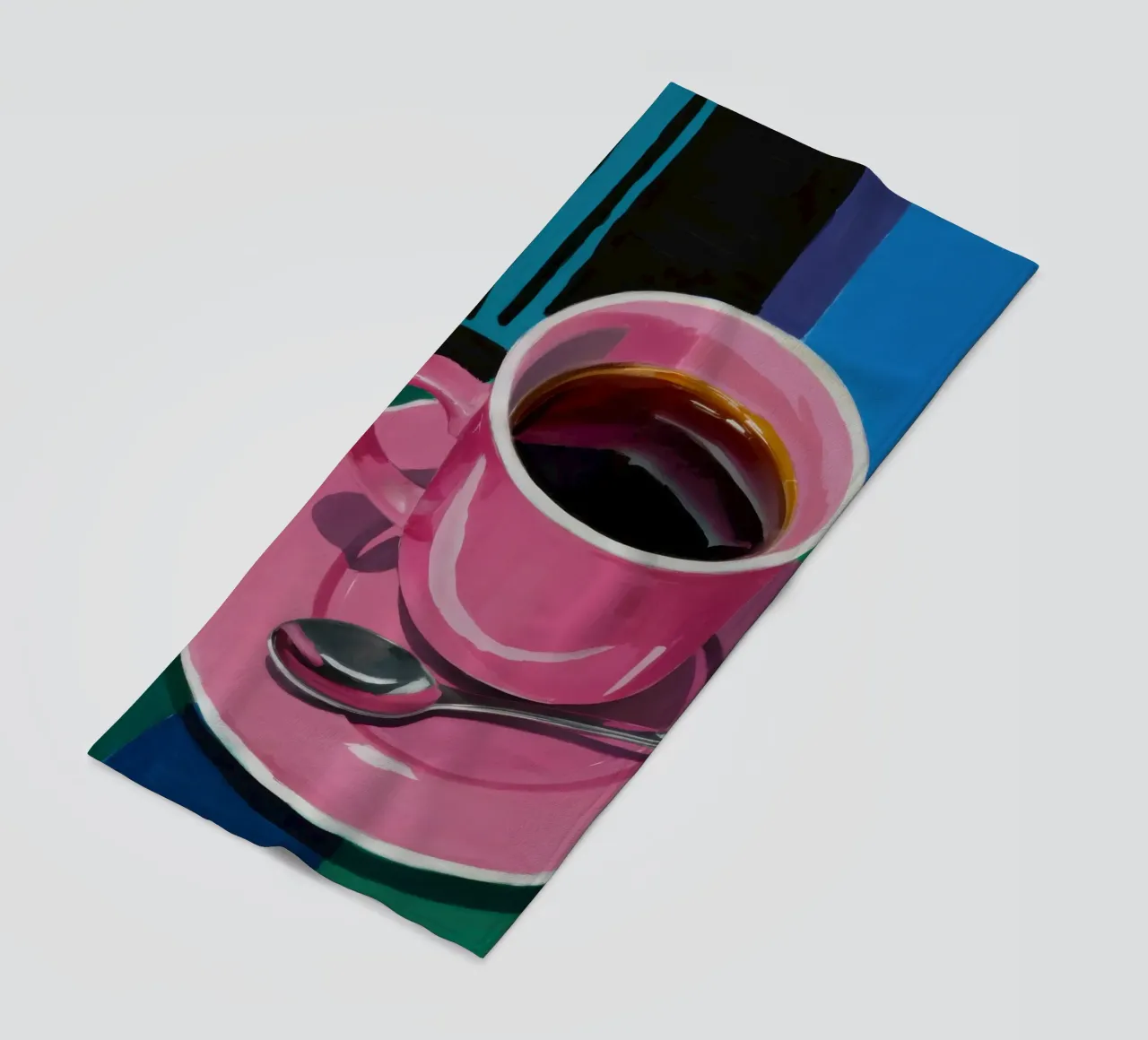 Tazza di caffè rosa telo mare da Flock Reverie