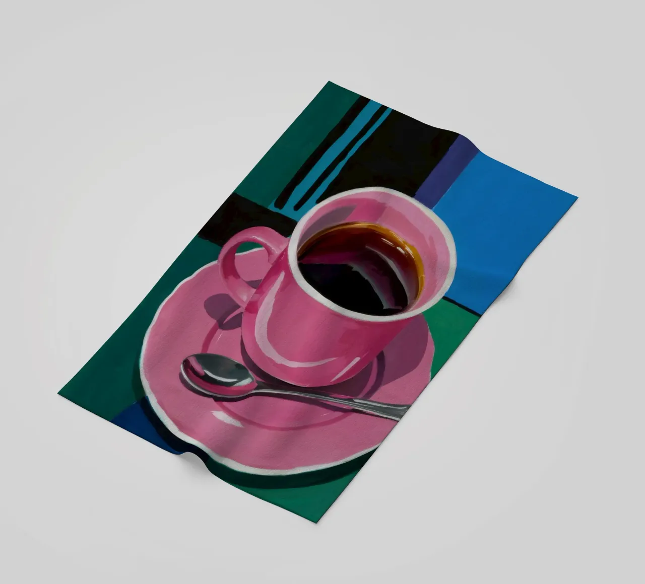 Tazza di caffè rosa telo mare da Flock Reverie